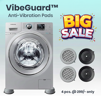 VibeGuard™ Anti-Vibration Pads (4 Pcs) – Shock-Proof Non-Slip Feet for Washing Machine & Furniture thumbnail 1